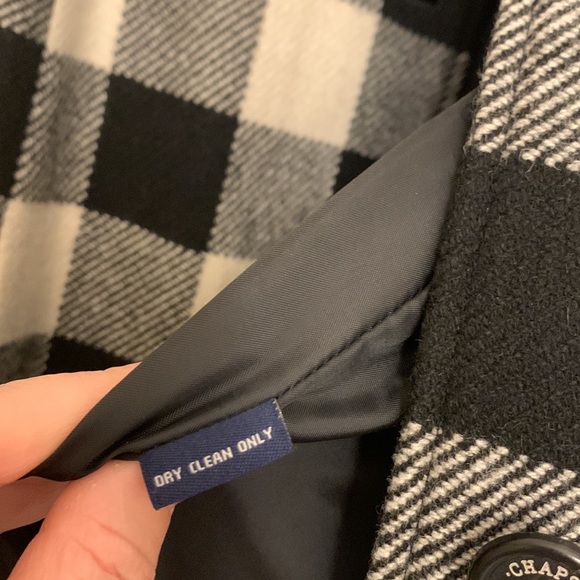 Black and White Wool Coat EUC - Picture 14 of 16